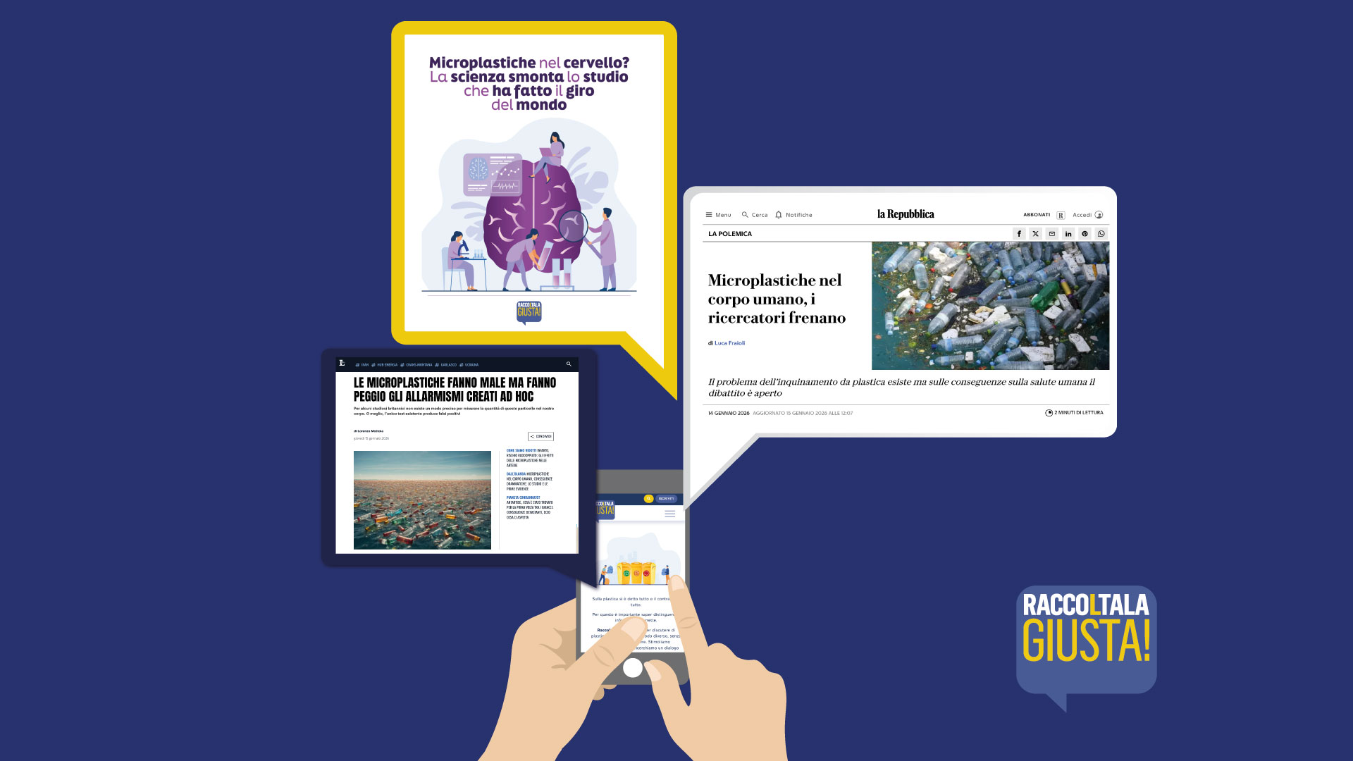 Microplastiche, corpo umano e allarmismi: RaccoLtala Giusta lo aveva già detto!