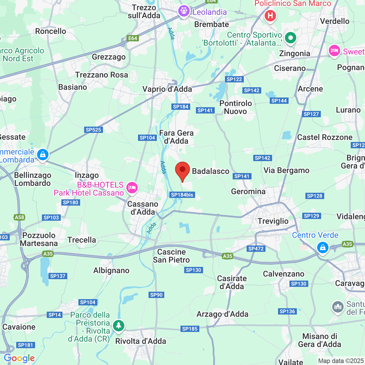 VIALE+VENZIANA+BADALASCO+73+24045+FARA+GERA+D%27ADDA+BG+LOMBARDIA